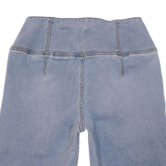 Nobo Jeans Juniors Size 3-5 Blue Pull On Bootcut High Waist Measures 26 x 29.5 - Picture 4 of 8